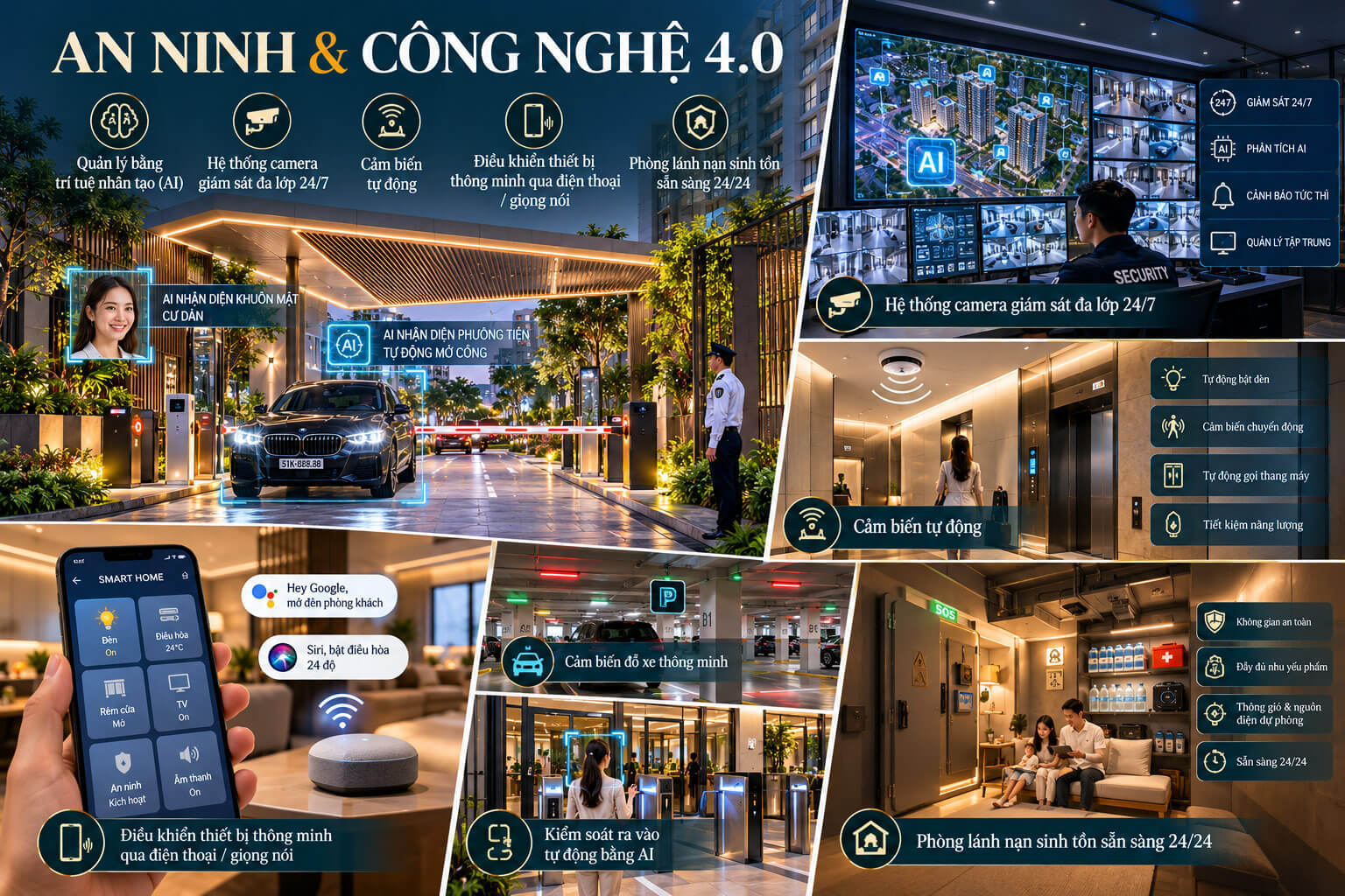 Tiện ích an ninh và công nghệ